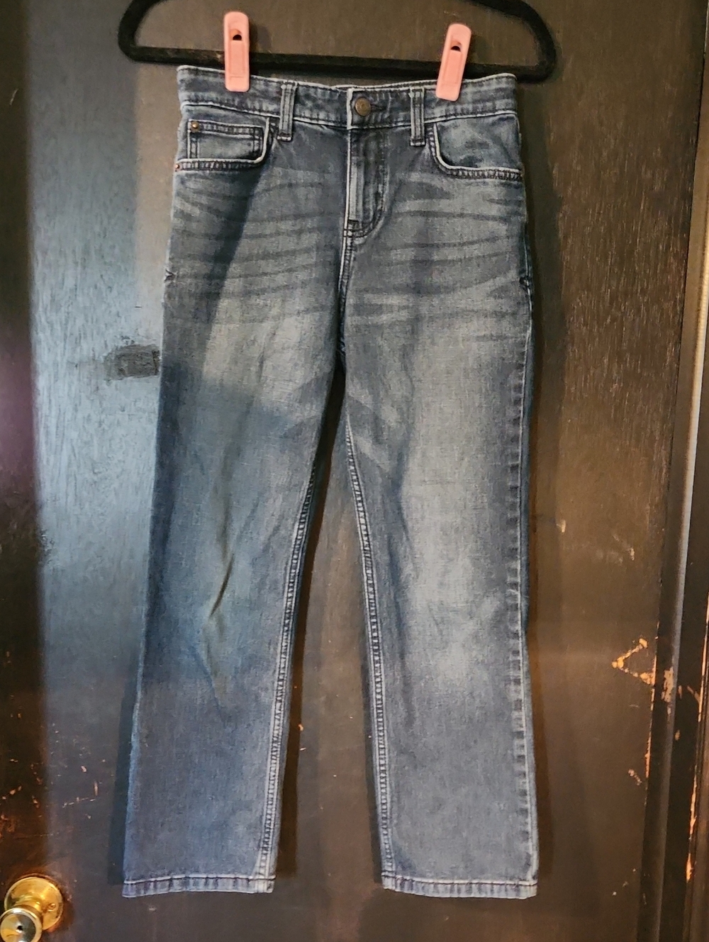 Cat & Jack Boys Straight Jeans - Size 12 Kids Blue